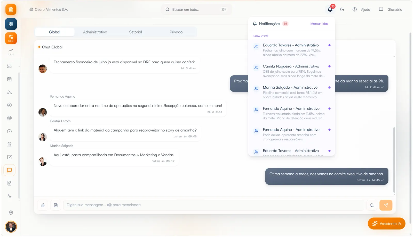 Notificações no LBR System